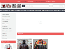 Tablet Screenshot of newleatherjacket.com